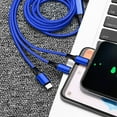thumbnail image 2 of Cable de nylon trenzado duradero con carga rápida USB, compatible con smartphones, tabletas y más, 2 of 4