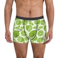 thumbnail image 2 of Goofa Green Various Lemons Printed Men's Boxer Briefs Underwear, Moisture-Wicking Underwear, Trunk,Soft and Breathable Cotton Underwear-Medium, 2 of 9