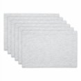 thumbnail image 1 of LIGHT GRAY AND OFF-WHITE TONAL RECYCLED COTTON SLUBBY RIB PLACEMAT SET/6, 1 of 1