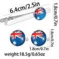 thumbnail image 3 of Set de gemelos y clip para corbata con la bandera de Australia para hombre, 3 of 3