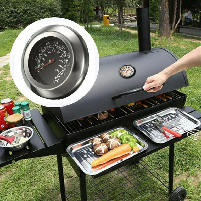 Temperature Thermometer Gauge Barbecue BBQ Grill Smoker Pit