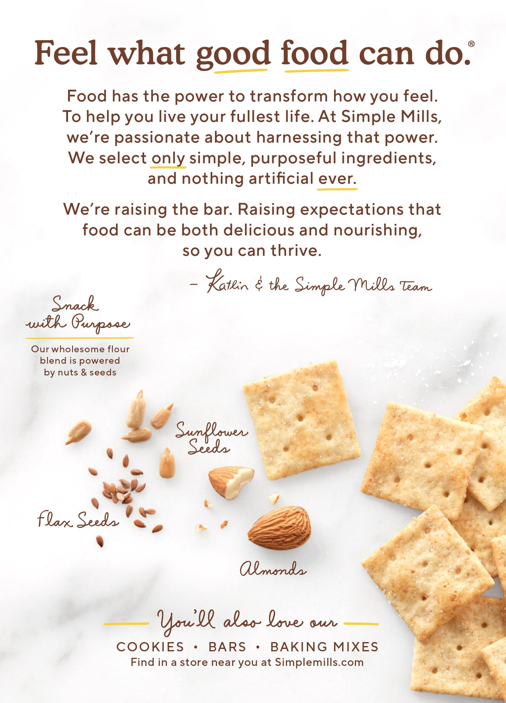 (6 pack) Simple Mills Crackers, Fine Ground Sea Salt, Almond Flour, 4.25 oz Box