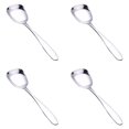 thumbnail image 2 of 4 Pcs Square Head Spoons, Korean Style Square Sugar Spoon,Thick Heavy Stainless Steel Soup Spoon Table Spoons Flat Square Spoon, 2 Sizes, 2 of 5