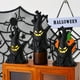 thumbnail image 5 of Decoración de Halloween con luces de calabaza brillantes, tocones de árboles fantasma, caras de fantasmas, velas electrónicas y decoraciones para festivales de fantasmas., 5 of 7