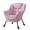 Pink, variant on LAZY BUDDY Lazy Chair with Side Pocket, Comfy Accent Lounge Chair, Leisure Reading Chair with Armrests for Bedroom, Living Room