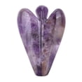 thumbnail image 3 of Decoraciones de ángel poder curativo de cuarzo transparente natural tallado estatuilla de ángel estatua curativa de tallada ángel de la paz, 3 of 8