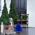 thumbnail image 2 of Hvmvliv Mini Christmas Tree Christmas Tree,11Inch Multicolor Artificial Mini Small DIY Xmas Tree Decorations for Easy Assembly for Indoor and Outdoor Blue, 2 of 7