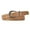 Khaki, variant on Women's Faux Leather Belt Metal Belt For Dress Summer Medium Dinner Fashion Buckle D Ring Metal Buckle Khaki X-Small-Large
