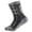 Dark Gray, variant on Men's Thick Cushion Hiking Socks, Sweat Absorbent Athletic Socks with Odor Control, Breathable Mid Crew Sports Socks for Outdoor Activities
