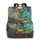 thumbnail image 1 of Easygdp Emerald Color Gold Marble Mochila de Cuero para Mujeres, Bolso de Hombro, Bolsos de Mano de Moda para Trabajo y Viajes, 1 of 4