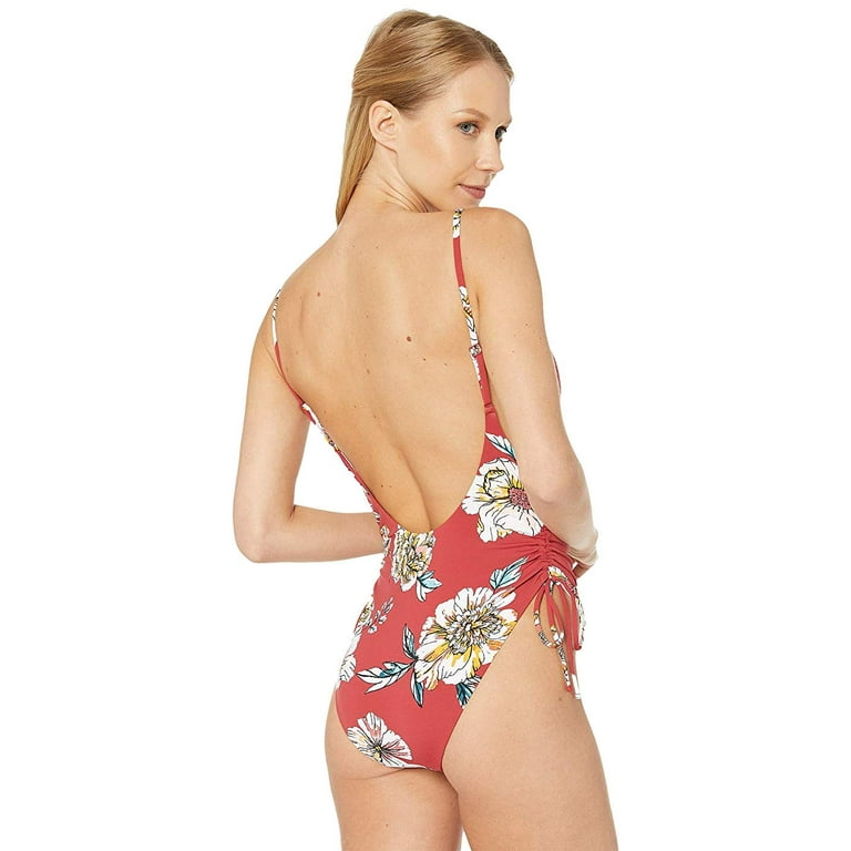 Roxy Print Beach Classics One-Piece Swimsuit Deep Claret Swim Full