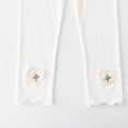 thumbnail image 5 of ATOGUTA Girls Capri Leggings Kids Stretchy Elastic Waist Athletic Pants Summer Slim Skinny Sports Casual Tights Size 3T-15, White, 5 of 5