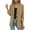 Khaki, variant on Women's Casual Jackets Clearance Button Up Blazers Open Front Work Blazer Jacket With Shoulder Pads Fall 2024 2XL