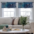 thumbnail image 4 of LALILO Kitchen Curtain Valance Digital Data File Colorful Rod Pocket Window Curtain 52"x 18" Set of 2, 4 of 5