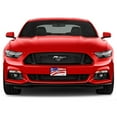 thumbnail image 4 of Ford Mustang 3D Chrome Pony Logo USA American Flag White Acrylic License Plate, 4 of 5