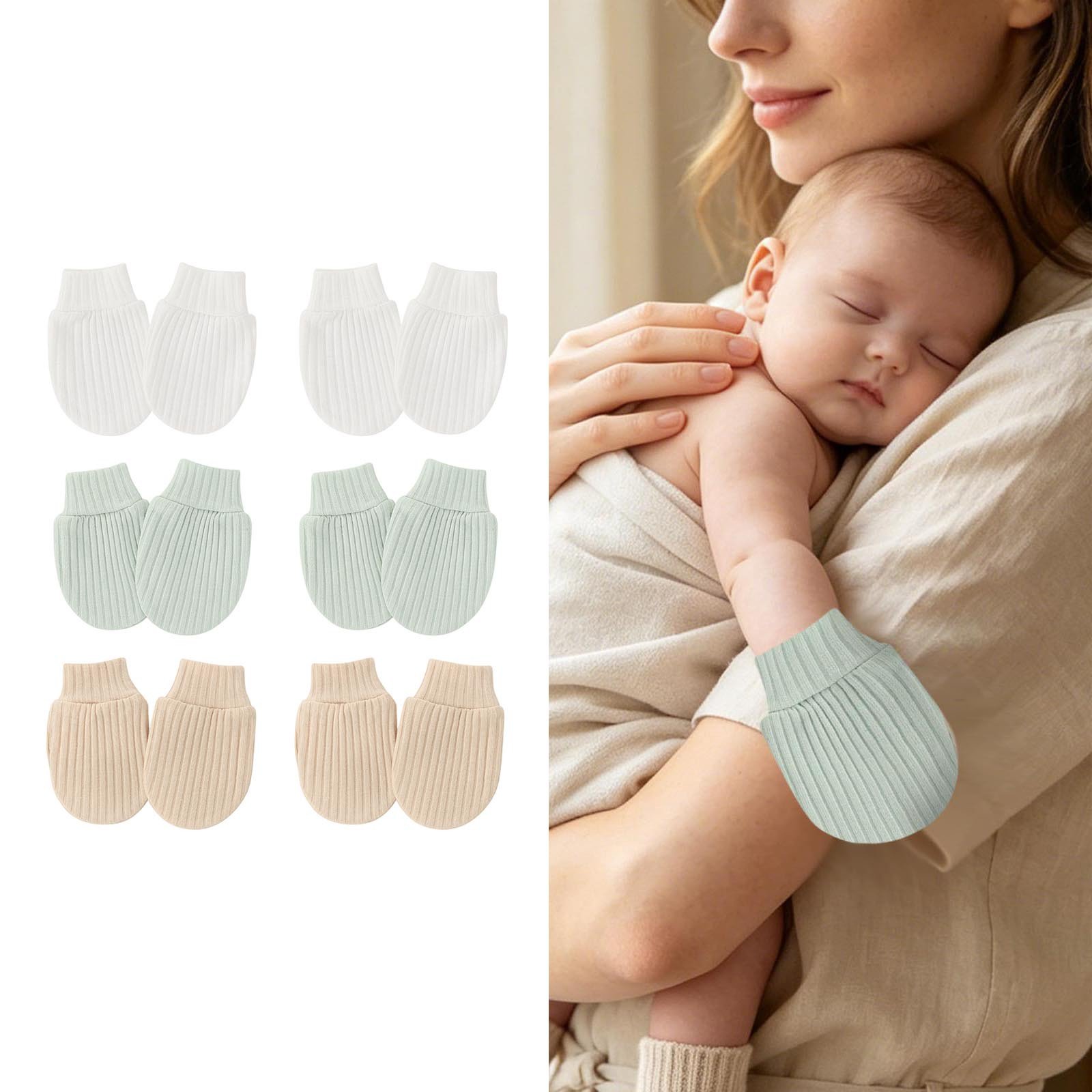 Set of 6 Solid Color Outfits for 0 To 6 Months | Everyday Casual Wear for 0-6 Months Baby Care Products