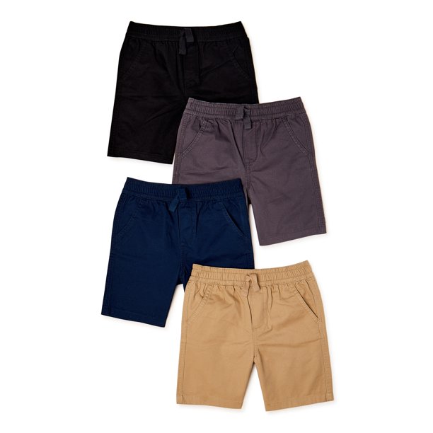Garanimals Baby and Toddler Boy Woven Shorts, 4Pack, Sizes 12M5T