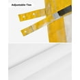 thumbnail image 6 of Tie Up Valance Curtain for Kitchen,Vintage Yellow White Black Graffiti Rod Pocket Short Curtains Adjustable Tie-Up Shade Valances,Abstract Color Blocks Window Treatment for Bathroom Living Room, 6 of 8