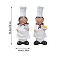 thumbnail image 3 of Chef Statue Resin Italian Chef Kitchen Decoration With Welcome Board Decoration Chef Welcome Sign Suitable For Home Bars Restaurants Coffee Shops Christmas Trees Decorations Beautiful Christmas, 3 of 3