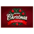 thumbnail image 2 of Veeogra Grande Vente, Décorations de Noël, Tapis de Sol, Tapis de Jour de Noël Super Absorbant en Microfibre Antidérapant Lavable en Machine pour Cuisine, Ornements de Noël Rouges, 2 of 3