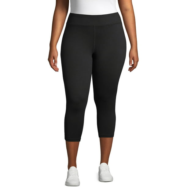 JMS by Hanes Women's Plus Size Active Wicking Workout Capri Leggings -  Walmart.com