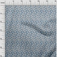 thumbnail image 2 of oneOone Viscose Jersey Grayish Blue Fabric Artistic Flower Quilting Supplies Print Sewing Fabric By The Yard 60 Inch Wide, 2 of 5