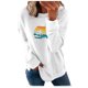 thumbnail image 1 of ICHUANYI Clearance Fashion Women Casual Printed Round Neck Long Sleeve Blouse T-Shirt Pullver Tops(White, M) ICHUANYI WER2023081207344, 1 of 6