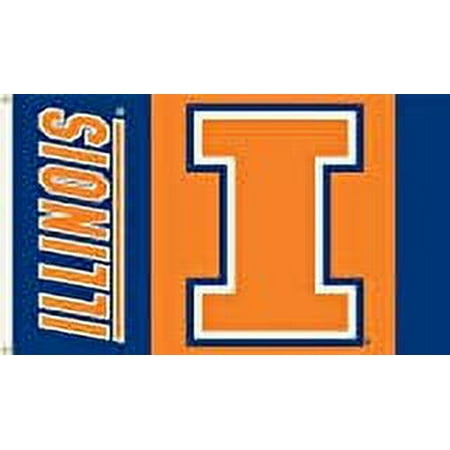 Illinois Fighting Illini Official NCAA 3'x5' Banner Flag by BSI Products