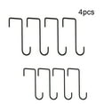 Garden Tools Hook 4× Fence Hooks Heavy Duty Over Door Hooks Steel Plant