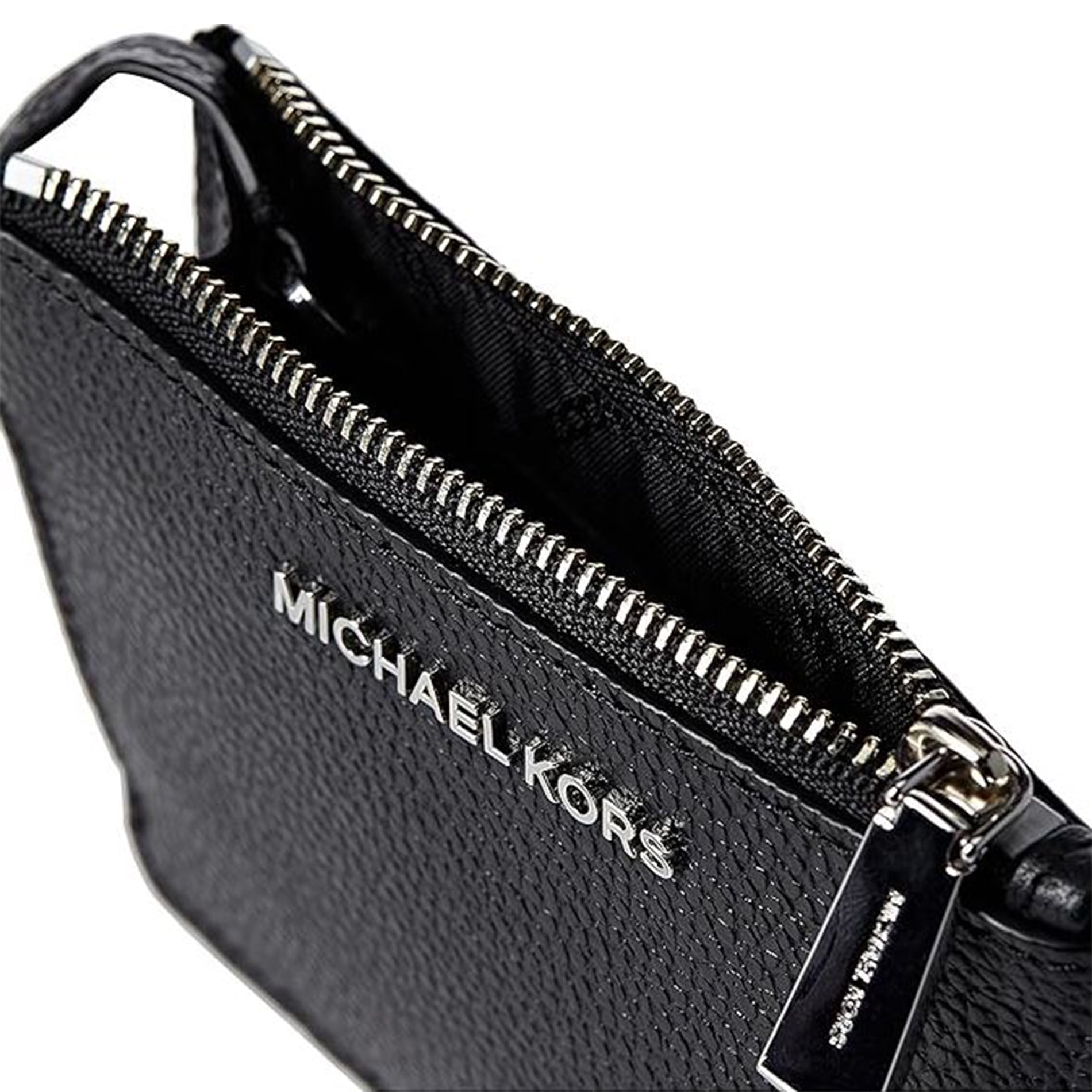 Michael Kors Mercer Pebbled Leather Coin Purse- Acorn