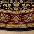 thumbnail image 3 of Safavieh Lyndhurst Victoria Floral Area Rug, Black/Red, 10' x 10' Round, 3 of 11