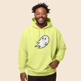 thumbnail image 3 of Dalix Giant Ghost Embroidered Hoodie Soft Fleece Hood Sweatshirt Mens in Safety Green 3XL XXX-Large, 3 of 5