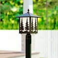 thumbnail image 6 of Vaxcel Yosemite 1L Bronze Rustic Outdoor Tree Post Light White Glass, 6 of 6