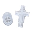 thumbnail image 1 of de Vela de Silicona Epoxi Cristal Cross Májaros Cera de Cera Sunnimix Molde de vela cruzada, 1 of 8