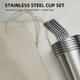thumbnail image 5 of Copa de acero inoxidable Irfora 36PCS 500ml Vasos de acero inoxidable y 6PCS Pajitas de acero inoxidable Vasos de acero inoxidable Vasos apilables Vasos para beber Vasos de metal Adecuado pa Irfora Copa de acero inoxidable, 5 of 5