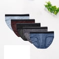 thumbnail image 2 of snilers 5 Pcs Mens Briefs Soft Breathable Underwear Close Fitting Underpants Assorted Color Multipacks, 2 of 9