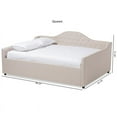 thumbnail image 7 of Bowery Hill Tufted Queen Daybed in Light Beige, 7 of 7