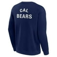 thumbnail image 3 of Unisex Fanatics Navy Cal Bears Super Soft Pullover Crew Sweatshirt, 3 of 3