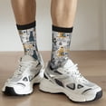 thumbnail image 6 of KLL Llama and Cactus1 Print Cool Socks Men's Women's Crew Socks Funny Crazy Novelty Stockings, 6 of 6