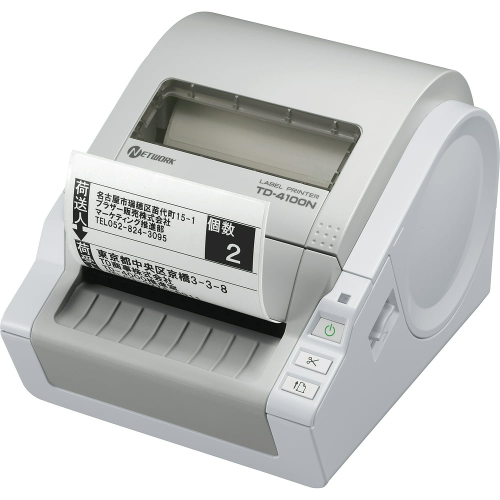 Brother TD-4100N Desktop Direct Thermal Printer, Monochrome, Label