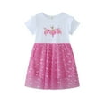 thumbnail image 3 of AJZIOJIRO Robe Décontractée pour Tout-Petites Filles, Robe en Tulle à Imprimé Douce et Adorable, Robe d'Été Simple et Ample pour Enfants, 3 of 9