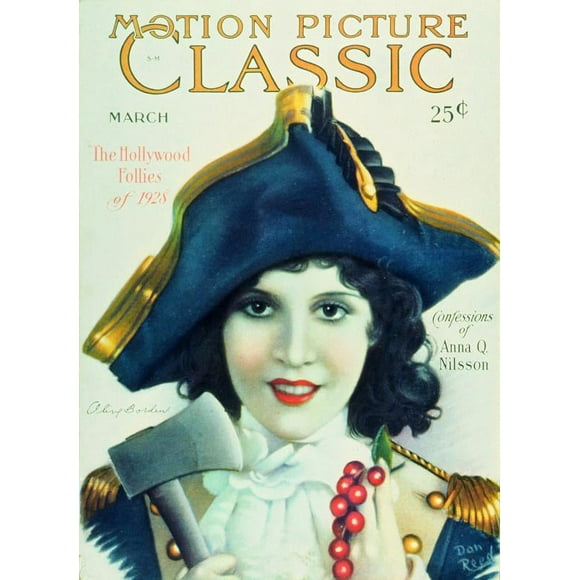 Olive Borden - movie POSTER (Motion Picture Classic Magazine Cover 1920's Style A) (11" x 17")