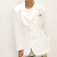 thumbnail image 2 of Vedolay Top Women's Suits Fall Coats Plus Size Casual Long Sleeve Lightweight Jacket,White M, 2 of 4