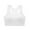White, variant on Lixiuxyad Women's Cami Women's Solid Color Push Up No Rims Sports Back Yoga Bra Running Fitness Shockproof Vest Underwear
