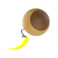 thumbnail image 2 of Flmtop Pet Toy Self Rotating Automatic ABS Rechargeable Cat Toy Ball for Puppy Brown, 2 of 9