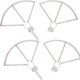 thumbnail image 1 of Repuestos de drones Protector de hélice Protector de cuchilla círculo apto para Hubsan Zino H117SWhite, 1 of 8