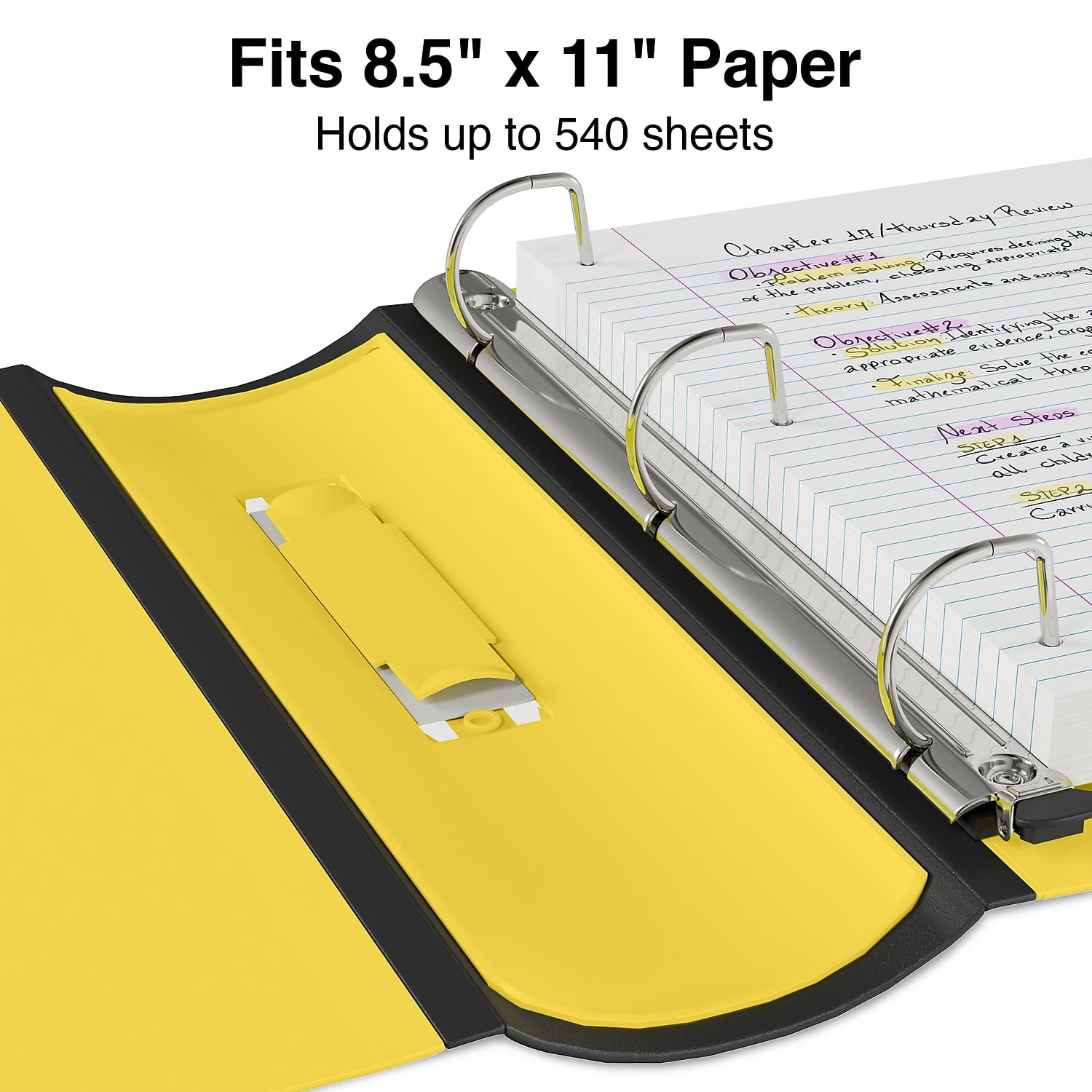 Staples 2" 3-Ring Better Binder Yellow 2/Pack ST55880-CCVS