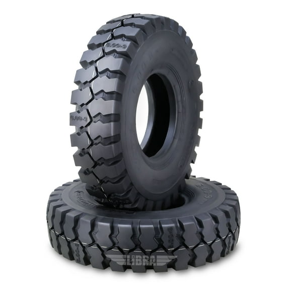 SUPERGUIDER HD 6.00-9 /10TT Forklift Tire w/Tube Flap 6.00x9, Set 2 -12027
