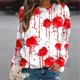 thumbnail image 3 of Harajuku 3D Horror Halloween Print Sweatshirts Red Bloody Patterns Graphic Round Neck Hoodies Women Fashion Clothing Sweatshirt, 3 of 5
