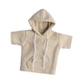 thumbnail image 4 of Sudadera con capucha para hombre a escala 1/12, accesorios de ropa para decoración de muñecas de 6 pulgadas, corta Caqui, 4 of 9